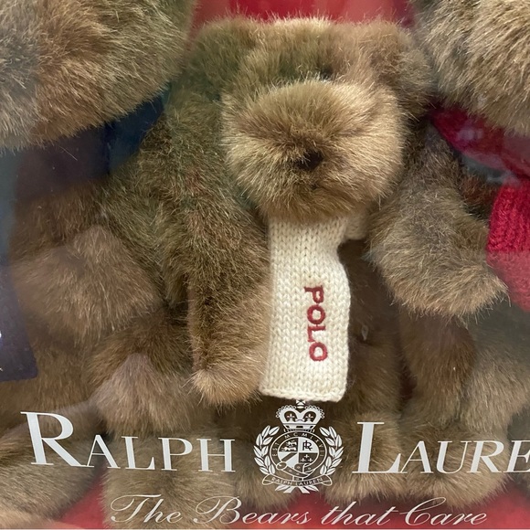 Vintage 2001 Ralph Lauren The Bears That Care Plush Bear RL Collection NOS - Picture 3 of 10